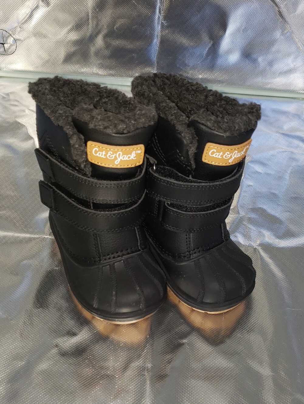 Toddler Boys' Denver Winter Boots - Cat & Jack Black 6